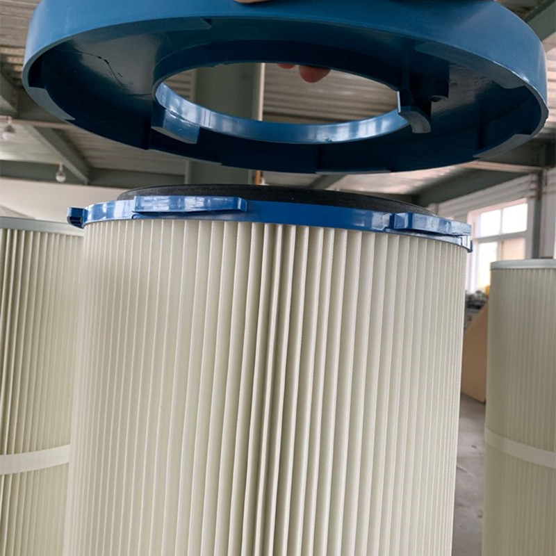 धूल संग्रह फ़िल्टर कार्ट्रिज के लिए ओडी 550 मिमी औद्योगिक वायु फ़िल्टर